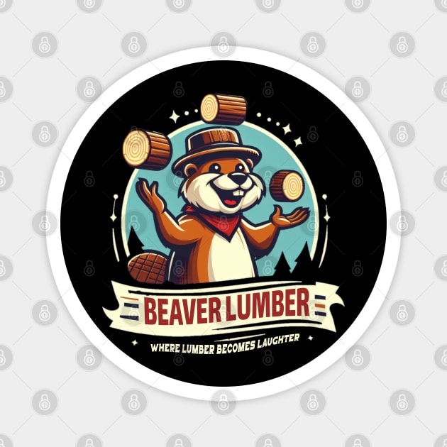 beaver lumber Magnet by AOAOCreation